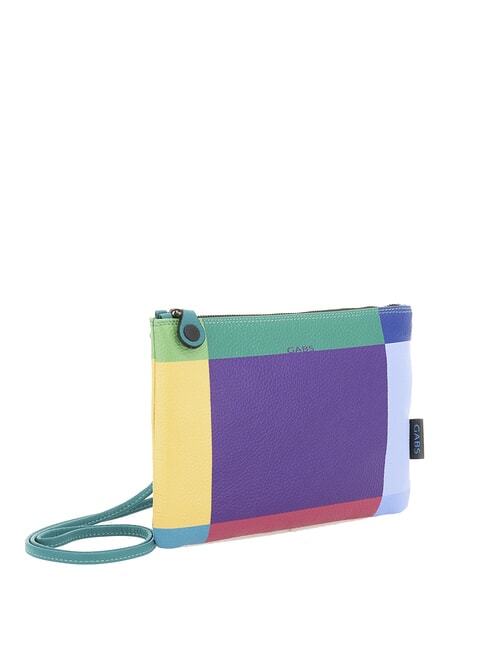 BEYONCE POP M Pochette en cuir avec bandoulière violet géométrique - Sacs pour Femme