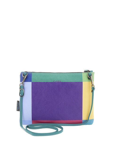 BEYONCE POP M Pochette en cuir avec bandoulière violet géométrique - Sacs pour Femme