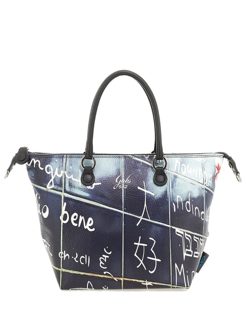 G3 PLUS LARGE MULTICOLOR Sac shopping plat transformable Je t'aime - Sacs pour Femme