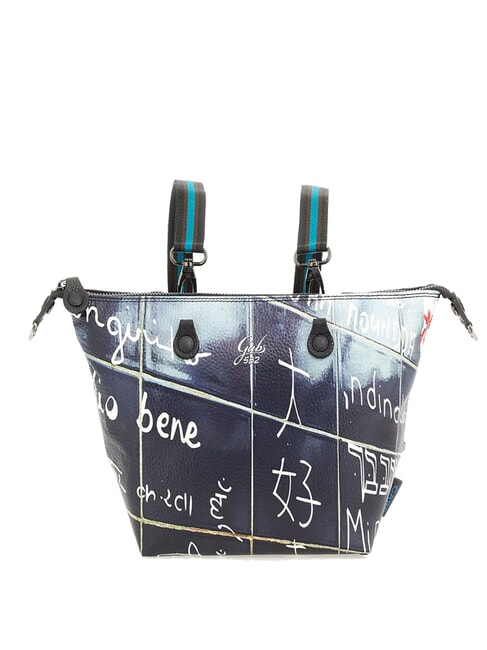 G3 PLUS LARGE MULTICOLOR Sac shopping plat transformable Je t'aime - Sacs pour Femme