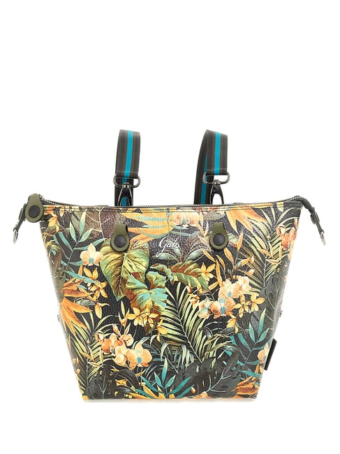 G3 PLUS LARGE MULTICOLOR Sac shopping plat transformable jungle - Sacs pour Femme