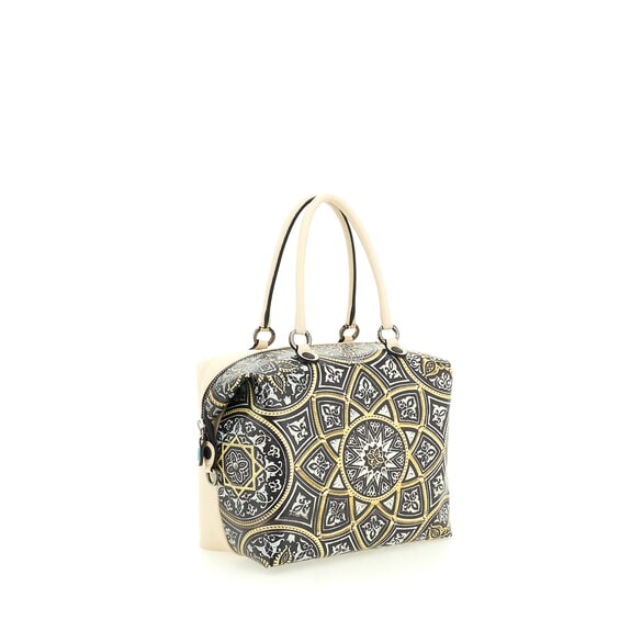 G3 PLUS LARGE MULTICOLOR Sac shopping plat transformable mandala - Sacs pour Femme