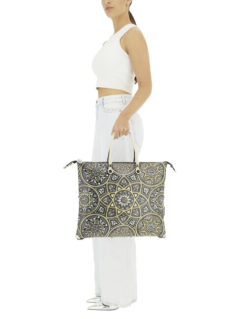 G3 PLUS LARGE MULTICOLOR Sac shopping plat transformable mandala - Sacs pour Femme