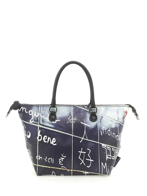 G3 PLUS MEDIUM MULTICOLOR Sac shopping plat transformable Je t'aime - Sacs pour Femme