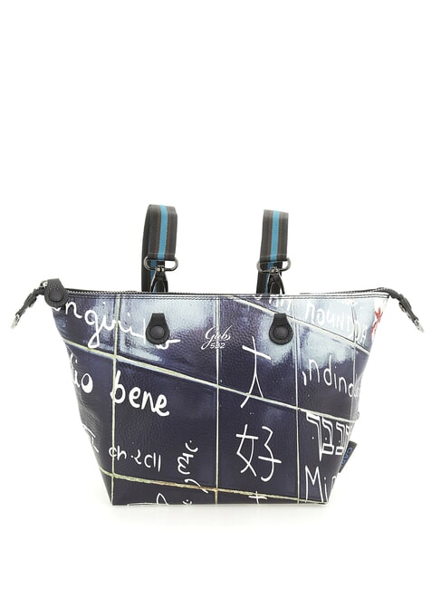 G3 PLUS MEDIUM MULTICOLOR Sac shopping plat transformable Je t'aime - Sacs pour Femme