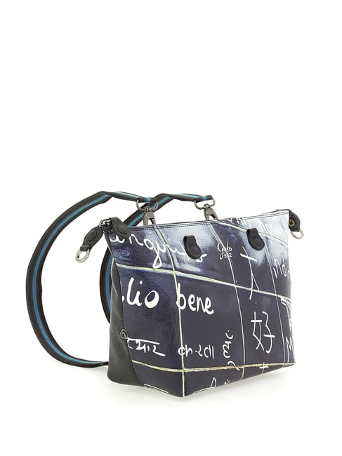 G3 PLUS MEDIUM MULTICOLOR Sac shopping plat transformable Je t'aime - Sacs pour Femme