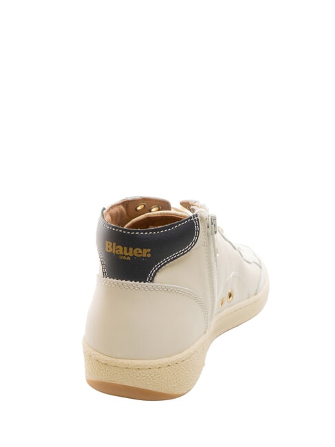MURRAY Baskets en cuir blanc - Chaussures Homme