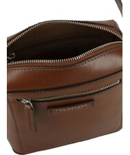 THE BRIDGE ALBERTO Sac en cuir Marron / Palladium - Sacs en Bandoulières pour Homme - 3