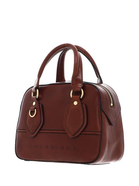 DAPHNE Petite malle en cuir MARRON - Sacs pour Femme