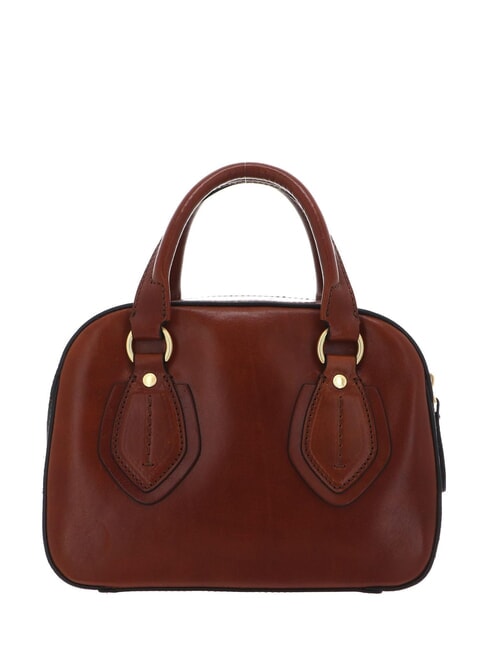DAPHNE Petite malle en cuir MARRON - Sacs pour Femme