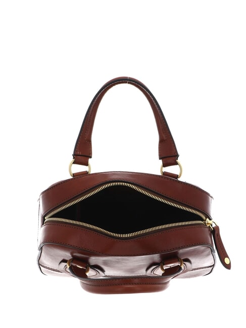 DAPHNE Petite malle en cuir MARRON - Sacs pour Femme