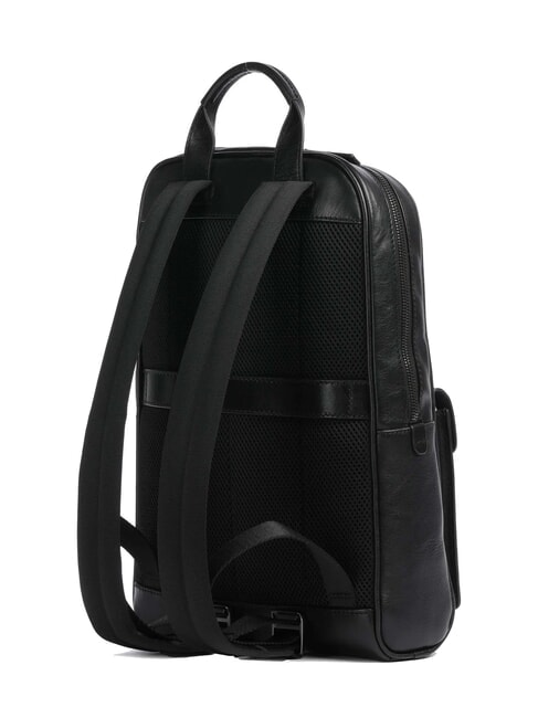 FILIPPO Sac à dos en cuir, support pour ordinateur portable 13" ruthénium noir / noir mat - Sacs à dos pour ordinateur portable