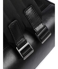 THE BRIDGE FILIPPO Sac à dos en cuir, support pour ordinateur portable 13" ruthénium noir / noir mat - Sacs à dos pour ordinateur portable - 3