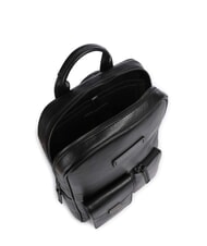 THE BRIDGE FILIPPO Sac à dos en cuir, support pour ordinateur portable 13" ruthénium noir / noir mat - Sacs à dos pour ordinateur portable - 4