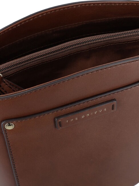 CECILIA Bandoulière en cuir MARRON - Sacs pour Femme