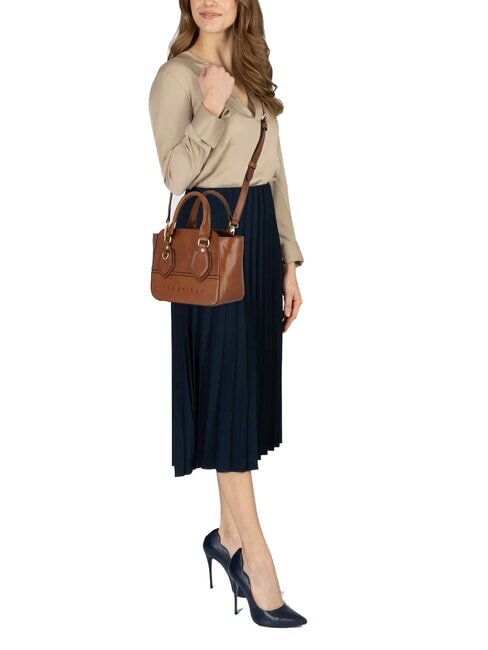 DAPHNE Mini sac cabas avec bandoulière MARRON - Sacs pour Femme