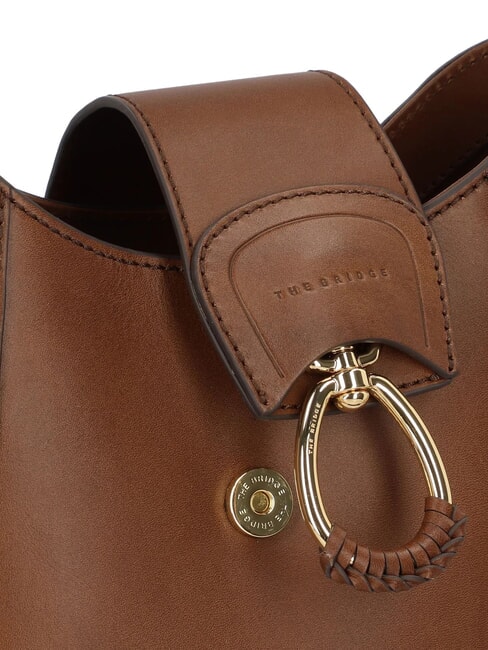 ERICA Sac à bandoulière en cuir MARRON - Sacs pour Femme