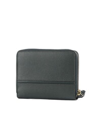 THE BRIDGE DOMITILLA Portefeuille moyen en cuir zipp&eacute; sur tout le pourtour malachite de couleur or - Portefeuilles Femme - 2