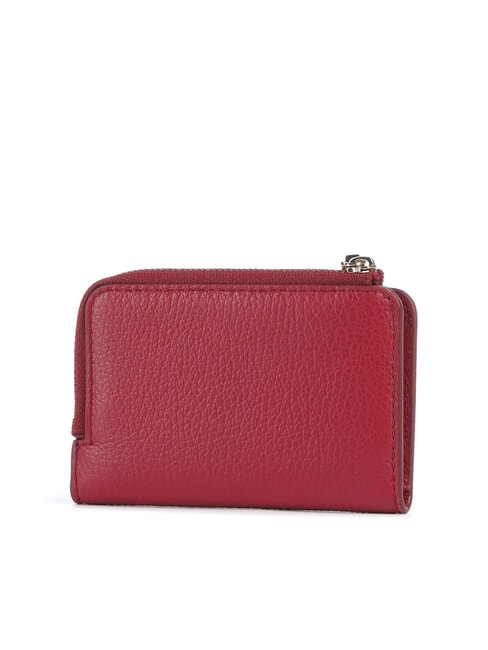 METALLIC SOFT Porte-cartes en cuir sangria - Portefeuilles Femme