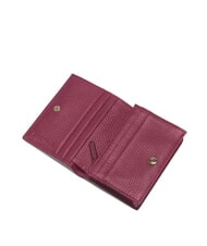 COCCINELLE METALLIC SOFT Petit portefeuille en cuir sangria - Portefeuilles Femme - 3