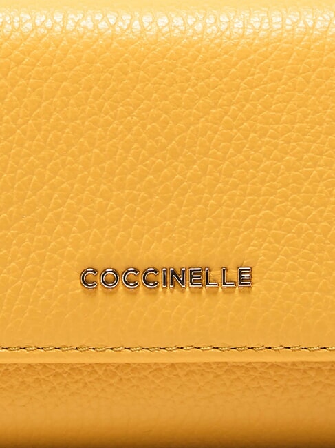 METALLIC SOFT  Petit portefeuille en cuir ensoleillé - Portefeuilles Femme