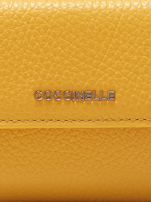 METALLIC SOFT Portefeuille en cuir grainé ensoleillé - Portefeuilles Femme