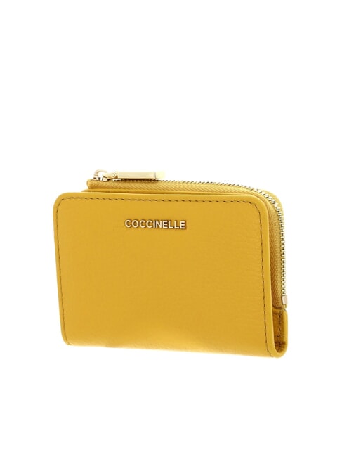 METALLIC SOFT Porte-cartes en cuir ensoleillé - Portefeuilles Femme