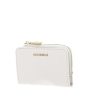 COCCINELLE METALLIC SOFT Porte-cartes en cuir blanc - Portefeuilles Femme - 3