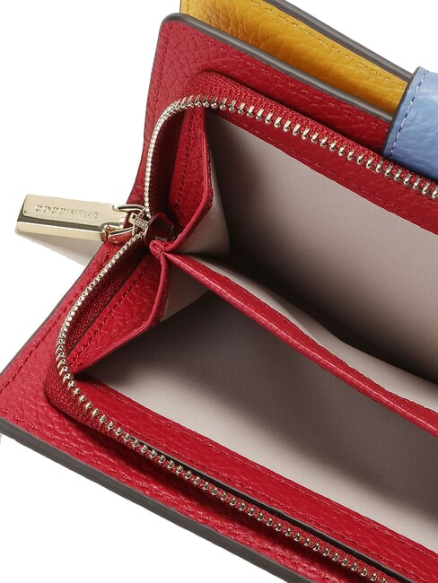 METALLIC TRICOLOR Porte-feuille en cuire sangria - Portefeuilles Femme