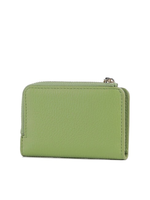 METALLIC SOFT Porte-cartes en cuir guacamole - Portefeuilles Femme