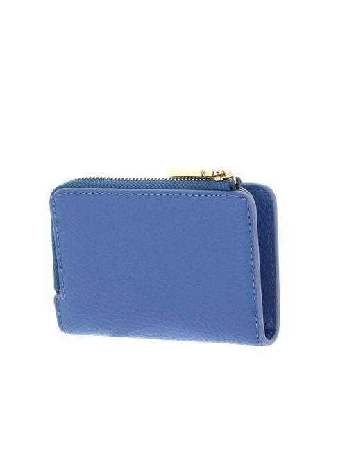 METALLIC SOFT Porte-cartes en cuir bleu - Portefeuilles Femme
