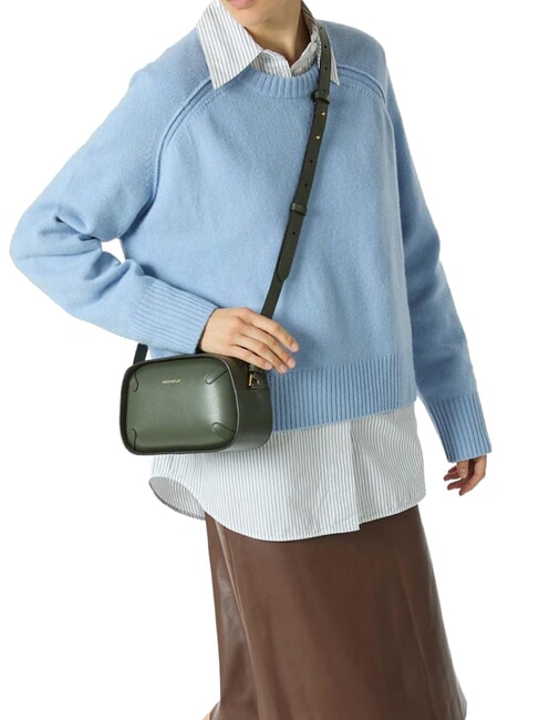 MALETA CALF Mini sac bandoulière, en cuir algues - Sacs pour Femme