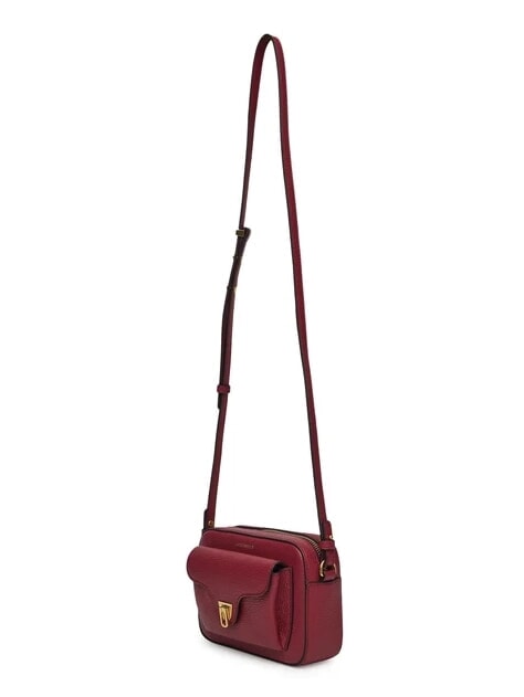BEAT SOFT Mini sac en cuir texturé sangria - Sacs pour Femme