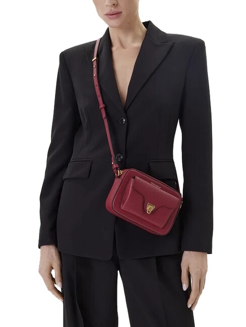 BEAT SOFT Mini sac en cuir texturé sangria - Sacs pour Femme