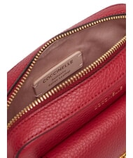 COCCINELLE BEAT SOFT Mini sac en cuir texturé sangria - Sacs pour Femme - 6