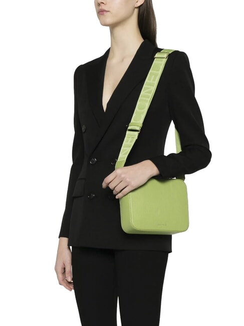 TEBE Petit sac en cuir texturé guacamole - Sacs pour Femme