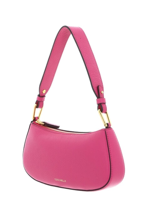 MERVEILLE Sac à bandoulière en cuir texturé nouveau fuchsia - Sacs pour Femme
