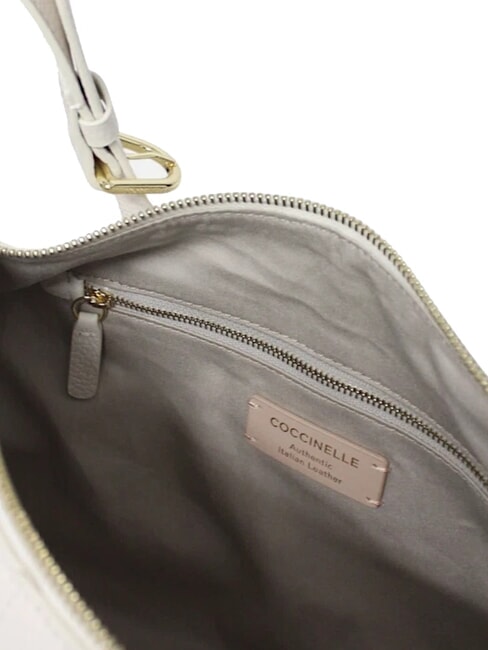 ABIGAIL Sac port&eacute; &eacute;paule croissant blanc - Sacs pour Femme