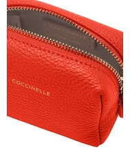 COCCINELLE TRAVEL Trousse de toilette en cuir gazpacho - Pochettes & Trousses - 4