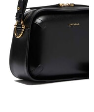COCCINELLE MALETA CALF COC Sac &agrave; bandouli&egrave;re en cuir avec bandouli&egrave;re Noir - Sacs pour Femme - 3