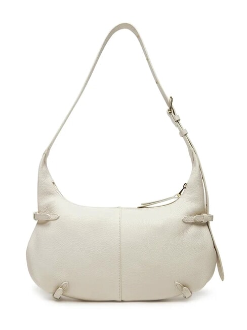 ABIGAIL Sac bandouli&egrave;re en cuir martel&eacute; blanc - Sacs pour Femme