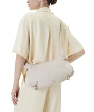 COCCINELLE ABIGAIL Sac bandouli&egrave;re en cuir martel&eacute; blanc - Sacs pour Femme - 5