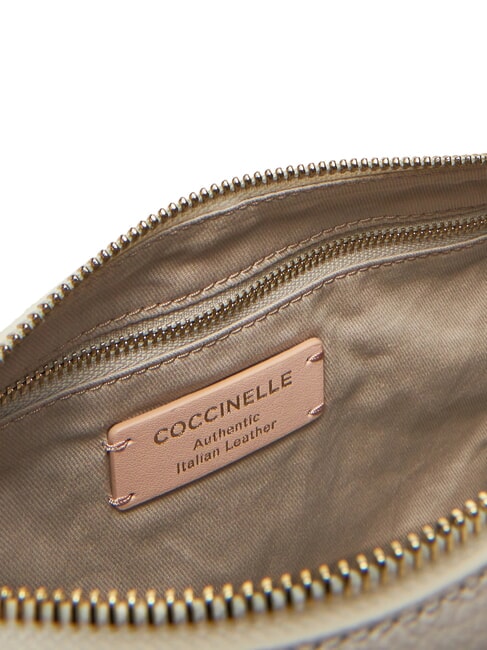 ABIGAIL Sac bandouli&egrave;re en cuir martel&eacute; blanc - Sacs pour Femme