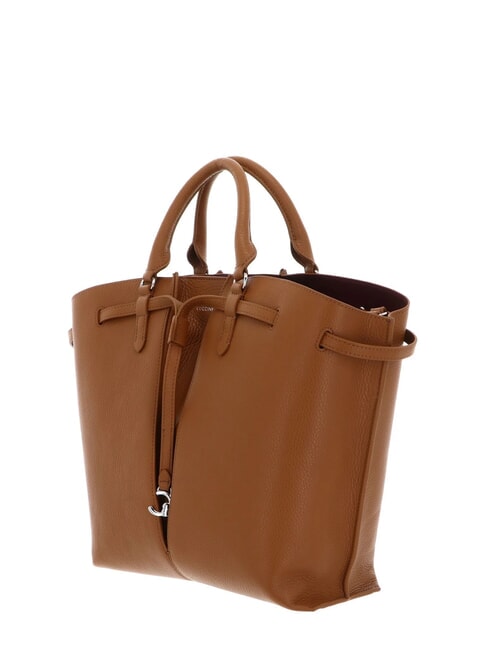 FLORES Petit sac fourre-tout en cuir martel&eacute; CUIR - Sacs pour Femme