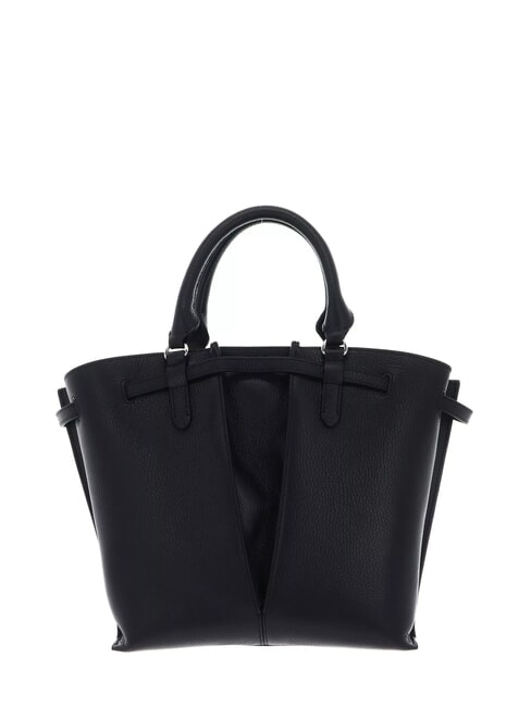 FLORES Petit sac fourre-tout en cuir martel&eacute; Noir - Sacs pour Femme