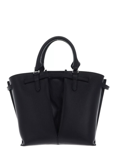 FLORES Sac fourre-tout moyen en cuir martel&eacute; Noir - Sacs pour Femme