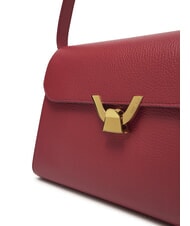 COCCINELLE DEW Sac bandoulière moyen en cuir martelé sangria - Sacs pour Femme - 3