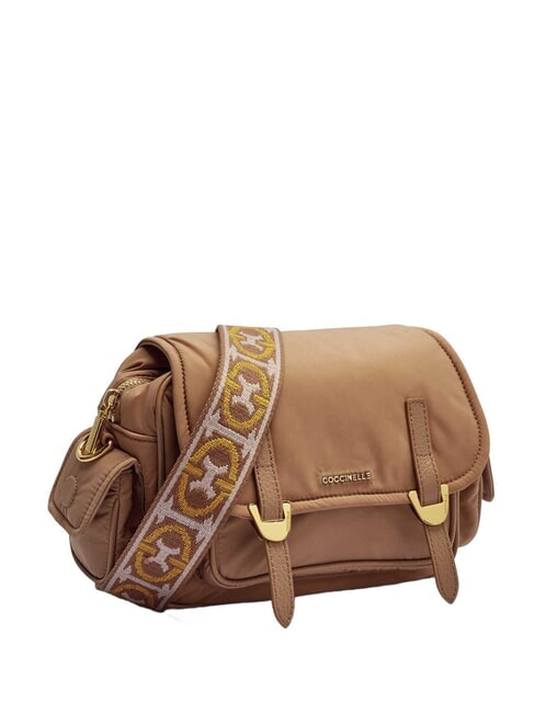 CAMPUS PUFFY NY Sac &agrave; bandouli&egrave;re en nylon et cuir peaux - Sacs pour Femme