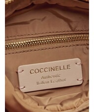 COCCINELLE CAMPUS PUFFY NY Sac &agrave; bandouli&egrave;re en nylon et cuir peaux - Sacs pour Femme - 7