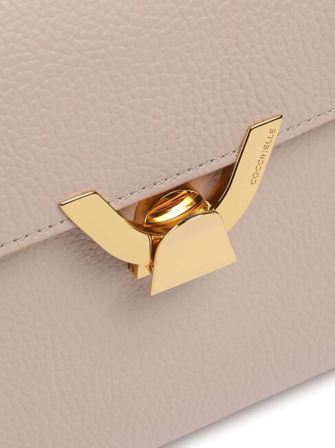 DEW Sac bandoulière moyen en cuir martelé rosaces - Sacs pour Femme